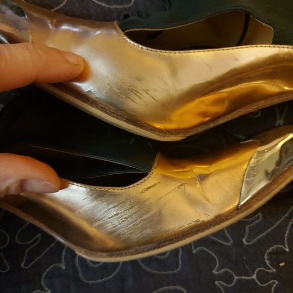 Big Presence Faraday John Fluevog in metallic leather RARE - Picture 5 of 6